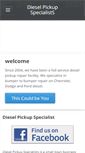 Mobile Screenshot of dieselpickupspecialists.com