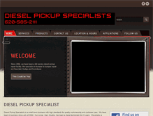 Tablet Screenshot of dieselpickupspecialists.com